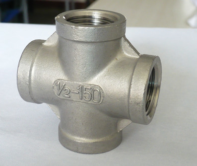 Штуцер трубы креста нержавеющей стали ASTM 316L 1 дюйм подгонял